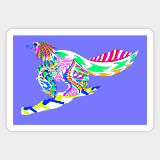 winged velociraptor ecopop Magnet